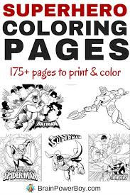 Browse through hundreds of epic superhero coloring pages. Over 175 Free Printable Superhero Coloring Pages