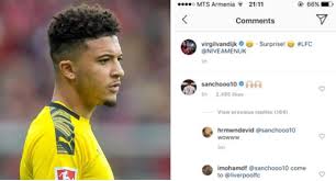 When girls have a 'certain type' that only includes jadon sancho, trent alexander arnold, jesse lingard, alex oxlade chamberlain, ruben loftus cheek and dele. Liverpool Fans Go Crazy After Seeing Jadon Sancho S Response To Virgil Van Dijk