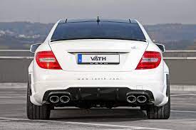 From the styling department, the c63 gets amg's signature panamericana grille along with newly molded bumpers. 2011 Vaeth V63 Supercharged Based On Mercedes Benz C63 Amg Coupe Free High Resolution Car Images