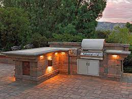 Bar height modules on the right side. Pin By Karina Luft On Az Backyard Outdoor Bar And Grill Built In Outdoor Grill Outdoor Barbeque