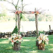 Rustic Tree Branch Ceremony Arch Wedding Arches Outdoors Wedding Arch Wedding Ceremony Arch