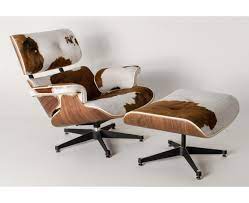 eames lounge ottoman cowhide derlook