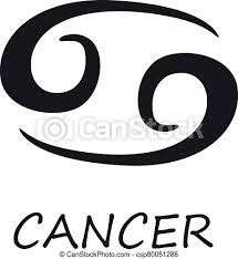 Cancer is a star sign that is represented by the crab. Cancer Zodiac Sign Black Vector Illustration Celestial Crab Esoteric Silhouette Symbol Astrological Constellation Canstock