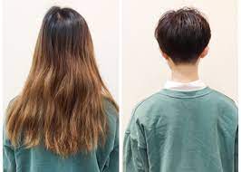 成人式終わってバッサリとヘアドネーション 髪型イメチェン ヘアドネーション ショートのヘアスタイル