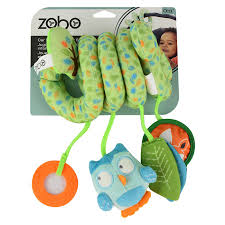 Zobo Car Seat Spiral Toy Owl Fox Toysrus Babiesrus Baby Sensory Car Seats Sensory Development