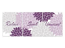 Purple and its range of related colors can provide a calm, soothing and striking design. Amazon Com Purple Bathroom Wall Art Prints Relax Soak Unwind Modern Bathroom Art Set Of 3 Bath Art Prints Bath63 Posters Prints