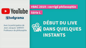Annales => le sujet et corrigé de philo en 2016. Bac 2020 Serie L Sujet Et Corrige Philosophie