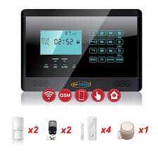 Allarme cablato o allarme casa wireless? Antifurto Nero Allarme Casa Kit Combinatore Gsm Wireless Senza Fili Da Cellulare App M