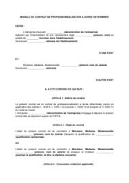 Maybe you would like to learn more about one of these? Contrat De Professionnalisation A Duree Determinee Modele De Lettre Gratuit Exemple De Lettre Type Documentissime