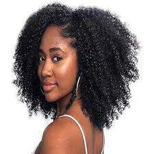 Amazon.com: Kinky 捲髮夾接髮真實真人頭髮3C 4A 真人髮夾雙緯非洲風捲髮夾適合黑人女性自然色7 件120 公克/組18 英吋:  美容與個人護理