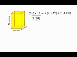 A rectangular prism also has six faces, but its faces can be squares and/or rectangles. Surface Area Of A Rectangular Prism Youtube
