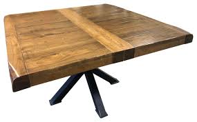 Homesailing modern set of 4 beige dining room chairs only kitchen chairs button tufted with fabric upholstered padded for accent restaurant with solid black legs. Bennet 48 X48 Table 2 Leaves Rustic Cherry Wood Extendable Dining Table Industrial Dining Tables By Rustic Red Door Company Houzz