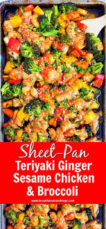 Sheet Pan Teriyaki Ginger Sesame Chicken Broccoli Beautiful Eats Things Recipe Sheet Pan Dinners Recipes Sheet Pan Cooking Sheet Pan Dinners Chicken