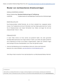 Ebenso schwer ist es, dementsprechende arbeitsverträge richtig zu formulieren. Https Www Berufszentrum De Musterbewerbungen Musterarbeitsvertrag Pdf