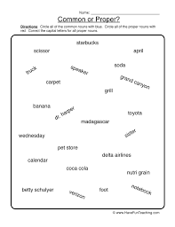 Use these proper noun worksheets to help your students master parts of speech! Circle Common Or Proper Nouns Worksheet Have Fun Teaching