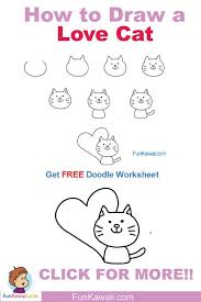 24 Valentine S Day Love Sweet Doodles Funkawaii Com Drawing For Kids Easy Drawings Easy Drawings For Beginners
