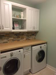 Maybe you would like to learn more about one of these? Laundry Room Reno Bamboo Countertop Stone Backsplash And Cupboards All From Lowes Custom Built She Bamboo Countertop Pantry Laundry Room Stone Backsplash
