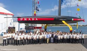 The camera really does love her, she knows how work it. America S Cup Team Luna Rossa