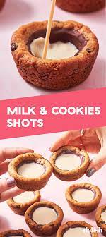 Milk Cookies Shots Are Actually The Perfect Food Recipe Boozy Desserts Cookie Shots Drunken Desserts