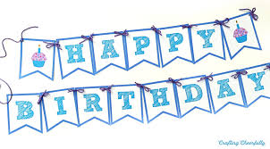 Your present is this collection of free birthday party fonts. Free Printable Happy Birthday Banner Crafting Cheerfully