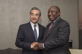 Members of the south african parliament started dancing and singing to celebrate the official resignation of former south african leader jacob zuma. South African President Cyril Ramaphosa Met Wang Yi