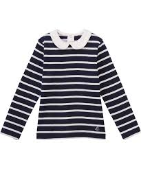 Petit Bateau Prachtig Marine Gestreepte T Shirt Met Wit Kraagje Petit Bateau Nl Emilea Be Petit Bateau Bateau