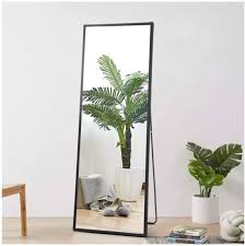 Stylish arch design makes the key features: Black Full Length Dressing Mirror Standing Mirror Floor Mirror Full Body Mirror With Wide Beveled Aluminum Frame U Shape Bracket China Luxury Interior Mirror Home Decor Made In China Com