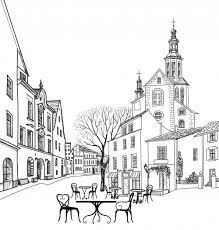 These are some of the most difficult coloring pages for adults that i've seen so if you want a challenge, you will certainly find one with these. City Street Coloring Page Kidspressmagazine Com