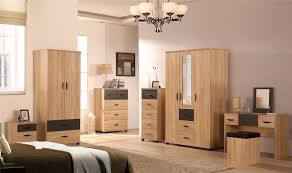A chest and nightstand in the same finish will further add lightness to the look of the room. Pacific Set 7 Piece Bedroom Furniture In Somano Oak Grey Ash Online4furniture Co Uk Online4furniture