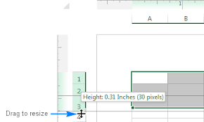 excel row height how to change and autofit