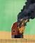 Cartoon Burning Barn