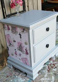 The napkin decoupage on furniture, is appropriate only for small discrete patterns you may want to add in some parts of furniture, while if you try to use large pieces or whole ones, especially if you have no experience in this technique, probably the result will not satisfy you, since the larger in size and. Furniture Makeover Change Drawer Pulls Paint Decoupage With Fabric