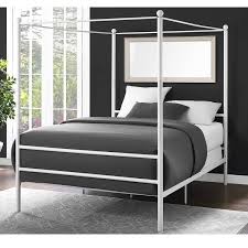 Tribeca storage queen platform bed, created for macy's. Canopy Bed Frame Full Size Metal Princess Girls Kids Bedroom Furniture White New Canopy Bed Frame Full Size Bed Frame Full Bed Frame