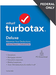 Turbotax deluxe is recommended if: Amazon Com Turbotax Deluxe 2020 Desktop Tax Software Federal Returns Only Federal E File Amazon Exclusive Pc Download Software
