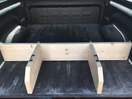 Soiled tools and equipment, or ones needed most a: Cheap Diy Bed Divider I Was Tired Of Having Milk Or Cereal Go All The Way To The Front Of The Truck S Truck Bed Accessories Bed Divider Truck Bed Organization