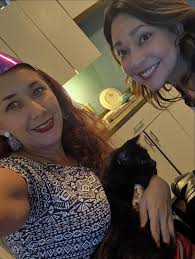 Standing in the same spot we were married at just 3 years ago now in the  woods for a family photo. Celebrated 6 full years together last night