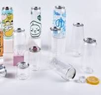 Transparent Pet Plastic Juice Soda Bottle with Aluminium Easy Open Lid
