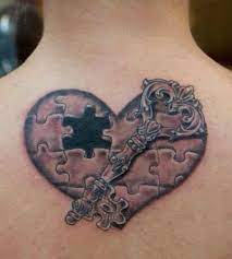 In her one of the concert after flashing the tattoo to the audience, she. My Second Tattoo That I Have It Symbolizes Finding The Missing Piece To My Puzzle The End Of The Key Is A Puz Puzzle Piece Tattoo Tattoos Autism Heart Tattoo