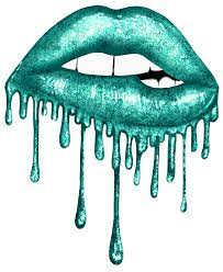Turquoise Turquoise Aesthetic Lip Wallpaper Lip Artwork