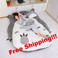 Sleeping Double Bed Beanbag Sofa For Baby Family Stuffed Animal Game 0 8 1 2m Noenname Null Edmton Handbags Nyhi D Tatami Bed Totoro Pillow Bean Bag Sofa