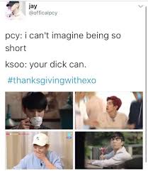 But Proportions Soo Chanyeol Has Big Hands And Big Feet He S Tall Hm Exo Jokes Exo Memes Funny Kpop Memes