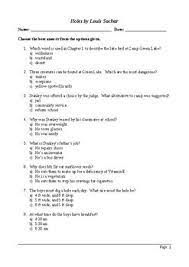 If you can answer 50 percent of these science trivia questions correctly, you may be a genius. Holes By Louis Sachar 100 Question Multiple Choice Quiz By M Walsh