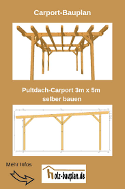 Carport Mit Pultdach Selber Bauen Carport Pultdach Bauplan Als Pdf Carport Selber Bauen Carport Bauen Carport