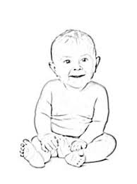 Happy Baby Sketch Baby Sketch Happy Baby Butterfly Drawing