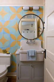 gray sink vanity with apron sink