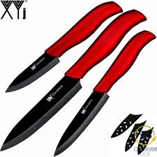 Set De 3 Couteaux En Ceramique Eplucheur Utilitaire Trancheur Couvre Lame Couteau Ustensile Cuisine Lame