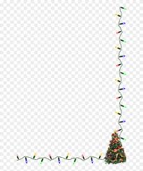 Christmas Tree Border String Of Christmas Lights Clipart Free Transparent Png Clipart Images Download