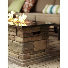 Bond canyon ridge fire pit. Shop Bond Canyon Ridge 20 In W 50 000 Btu Stone Look Composite Liquid Propane Fire Table At Lowes Com Fire Table Gas Fire Table Outdoor Stone