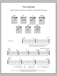 Chordie is a search engine for finding guitar chords and guitar tabs. The Scientist Sheet Music Coldplay Easy Guitar