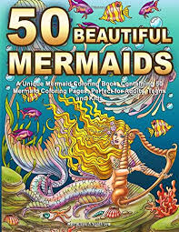 Most downloads are free printables for kids, but with a little digging, you can find the detailed pages for adults. Amazon Com 50 Beautiful Mermaids A Unique Mermaid Coloring Book Containing 50 Mermaid Coloring Pages Perfect For Adults Teens And Kids 9781728648217 Angelkova Kameliya Books